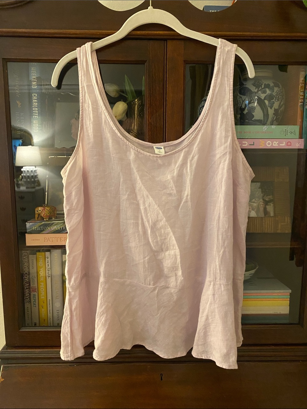Old Navy Light Purple Peplum Tank